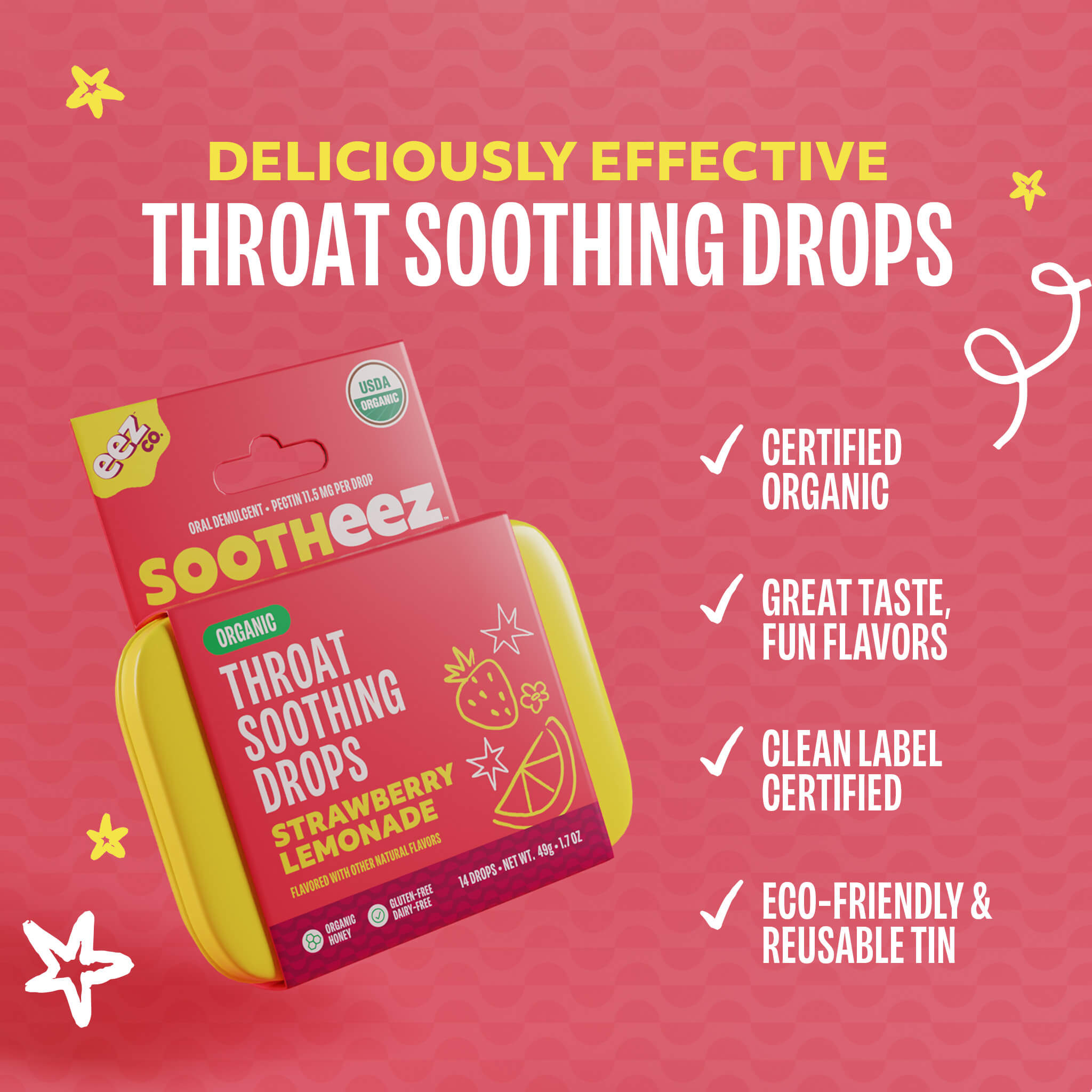 Sore Throat Lozenges Cough Drops Sootheez