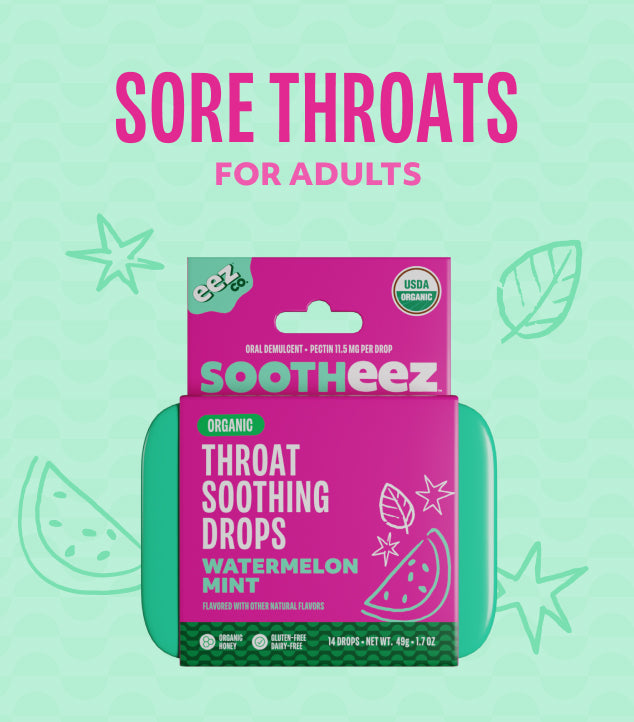 Sore throats for adults - Sootheez drops