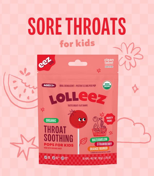 Sore throats for kids - Lolleez Pops