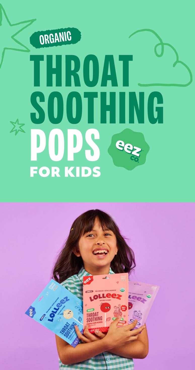 Organic Throat Soothing Pops for Kids